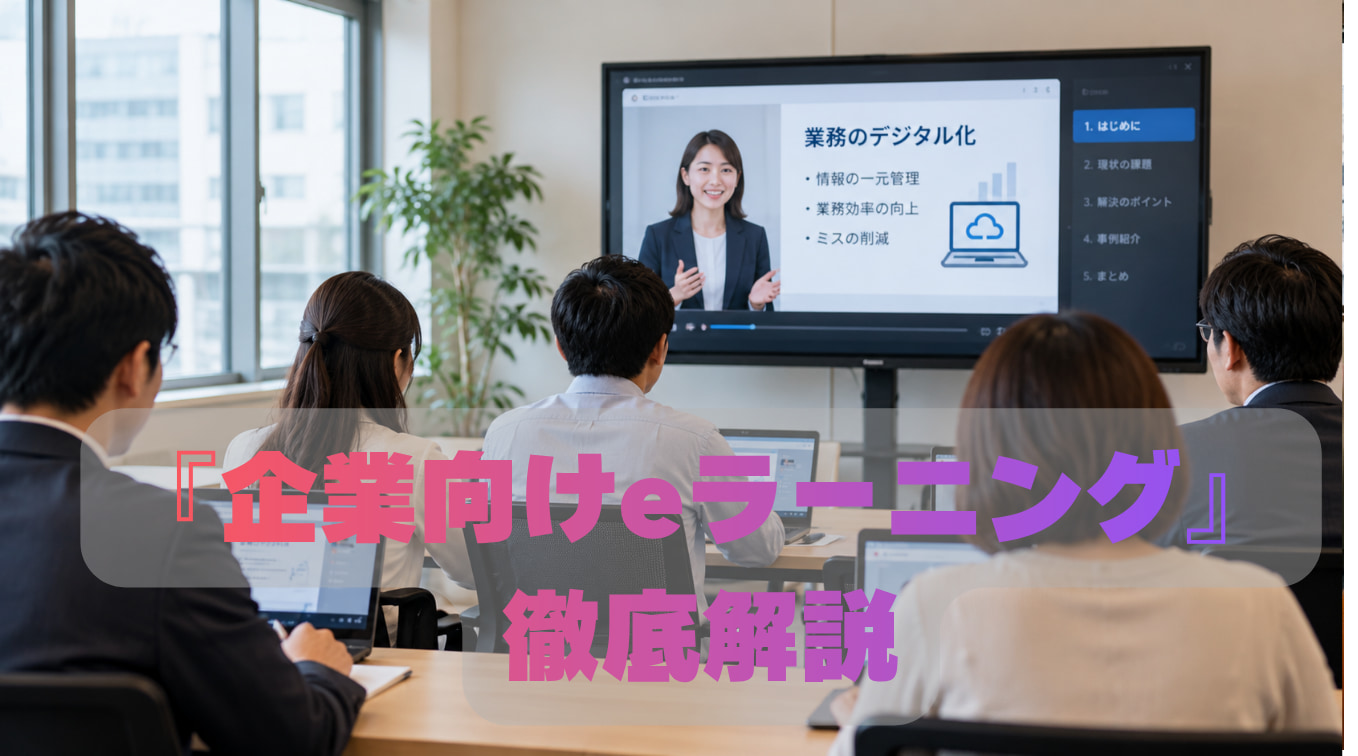 企業向けeラーニングを徹底解説｜社員教育への導入方法とサービス選定のポイント